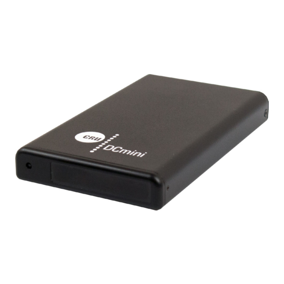CRU DataExpress 115 DCmini Quick Start Manual