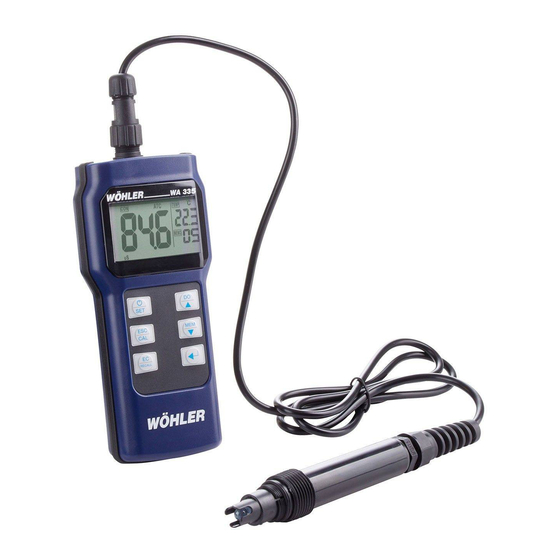 Wohler WA 335 Operating Manual
