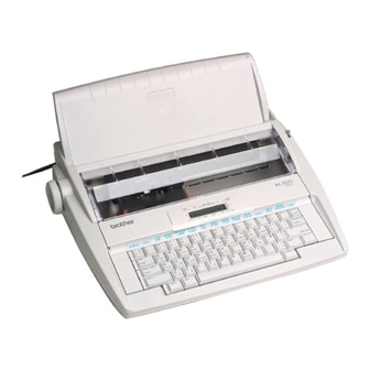 Brother ML-500 - Electronic Word Processing Typewriter Manuals