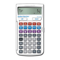 Calculated Industries Quilter's FabriCalc 8400 User Manual