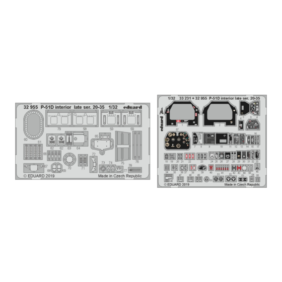 Eduard P-51D interior late ser. 20-35 Assembly Instructions