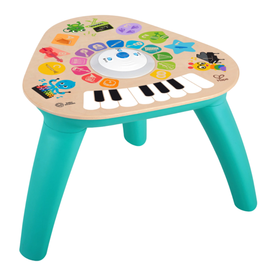 Baby Einstein Clever Composer Tune Table 12398-WS Manual