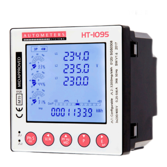 Autometers Systems HT-1095 Quick Setup Manual