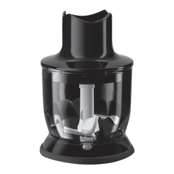 Braun Multiquick MQ 20 Instructions Manual