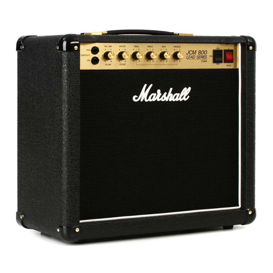 Marshall STUDIO CLASSIC SC20H / SC20C Manual