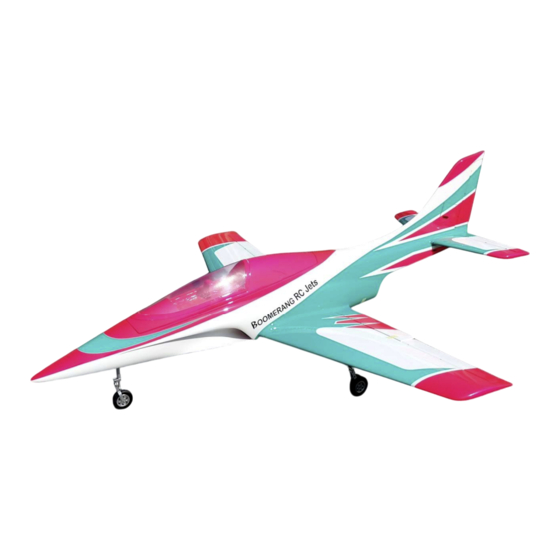 Boomerang RC Jets Lancer Manuals