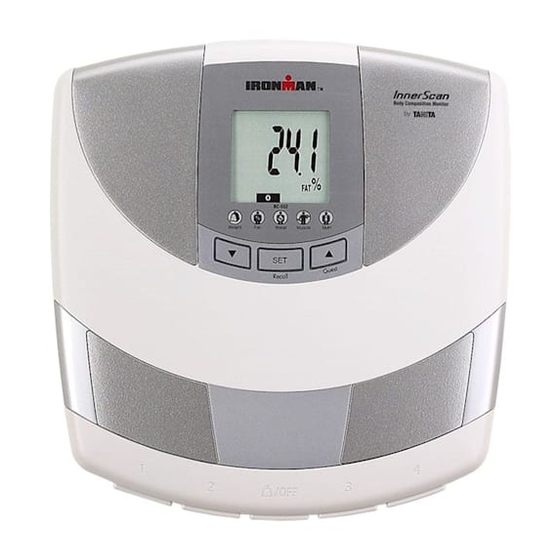 Tanita InnerScan BC-552 Instruction Manual