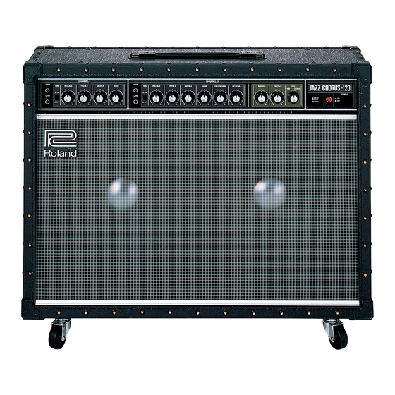 Roland JC-120 Jazz Chorus Operation Manual