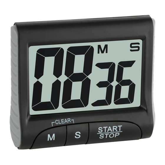 TFA 38.2021 Digital Timer Stopwatch Manuals
