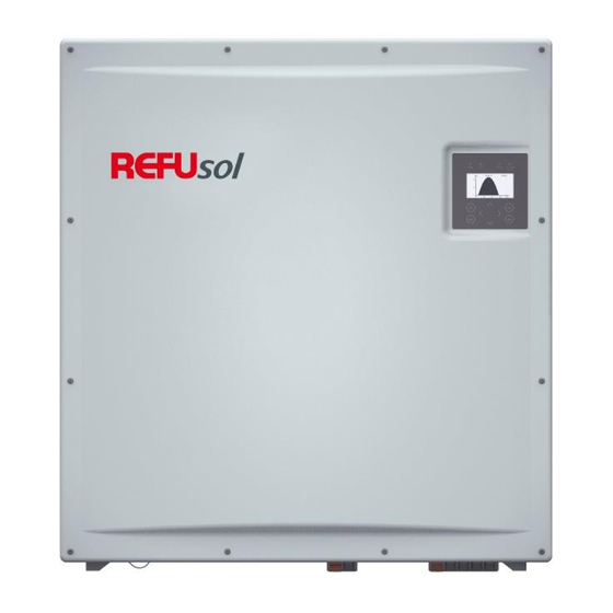 REFU REFUsol 48K-UL Installation And Operating Manual