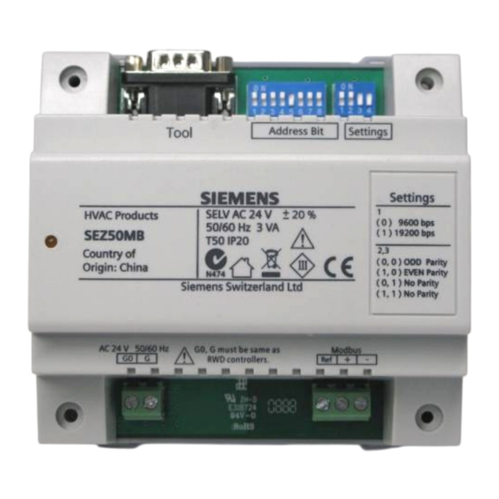 Siemens SEZ50MB Basic Documentation