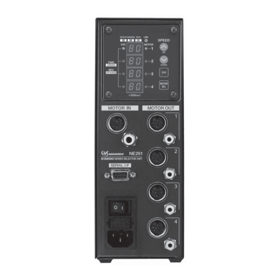 Nakanishi E3200 Series Operation Manual