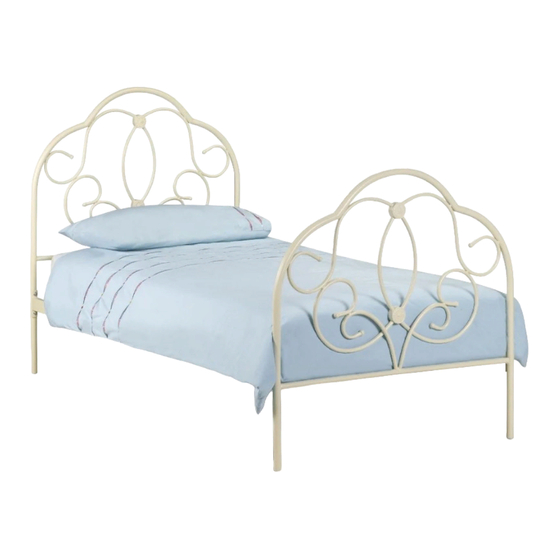 Happybeds Arabella Metal Bed Assembly Instructions Manual