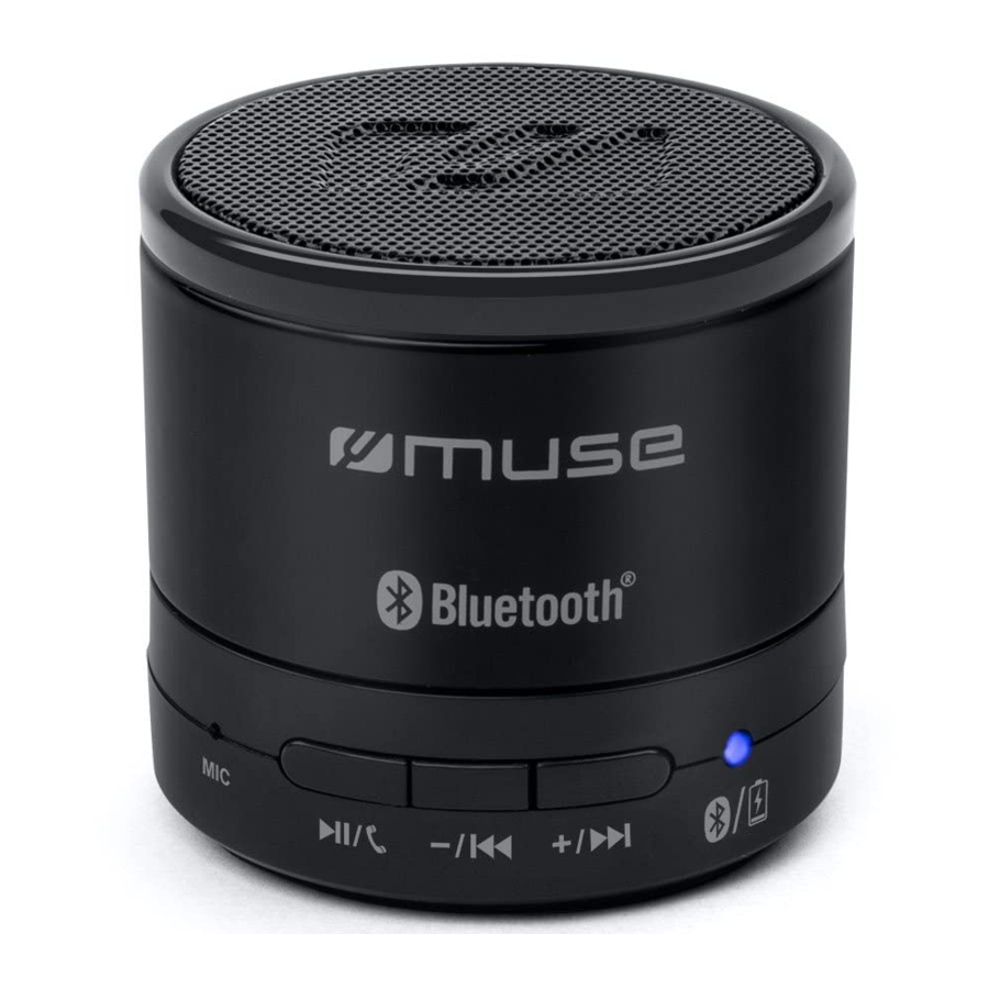 Muse M-310 BT, M-310 BTW - Wireless Portable Bluetooth Speaker Manual