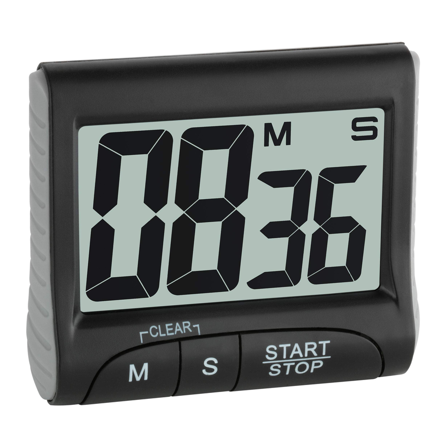 TFA 38.2021 - Timer And Stopwatch Manual