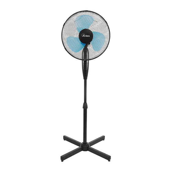ARDES AR5EA35P Floor Stand Fan Manuals