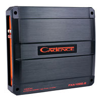 Cadence FXA Series Owner's Manual