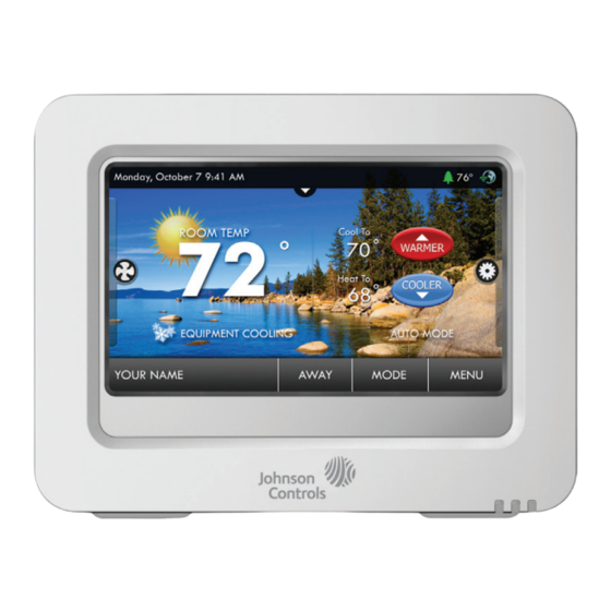 Johnson Controls T8580 Owner's Manual And Installation Instructions