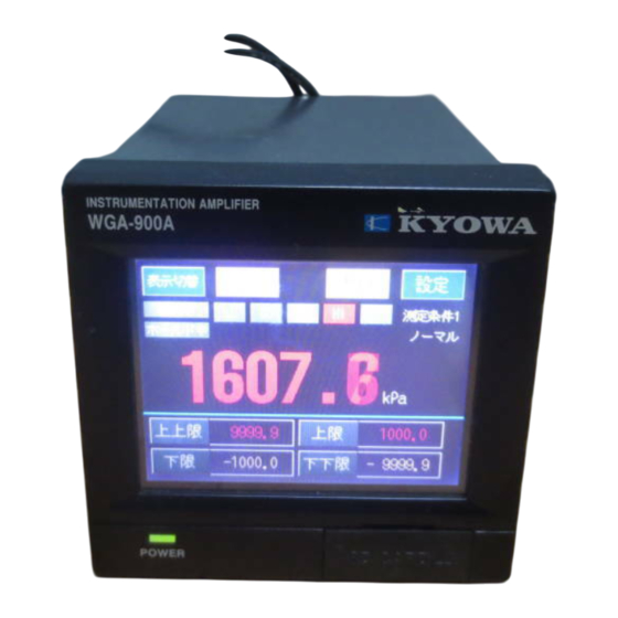 KYOWA WGA-900A Instruction Manual