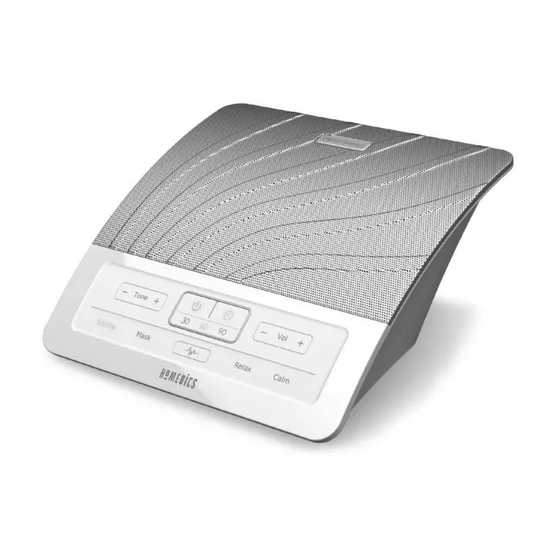 HoMedics deep-sleep HDS-1000 Instruction Manual And Warranty