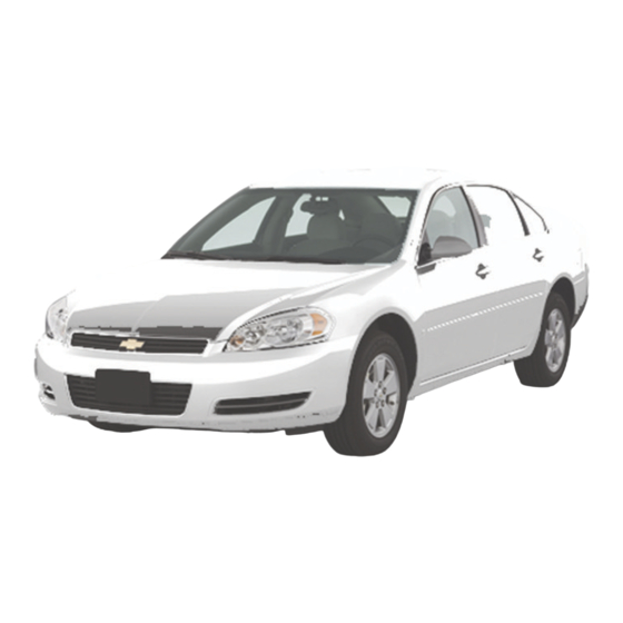 Chevrolet IMPALA 3.9L 2009 Cng System Installer Manual