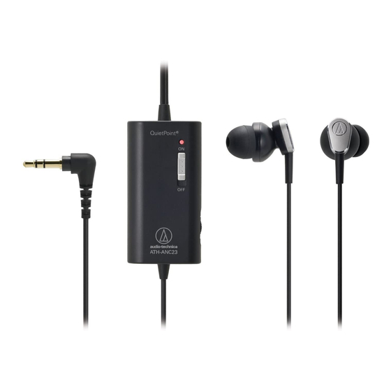 Audio Technica ATH-ANC23 QuietPoint Instruction Manual