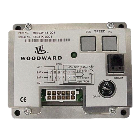 Woodward APECS DPG-2101-001 User Manual