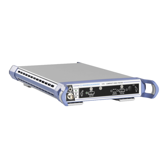 Rohde & Schwarz VTS User Manual