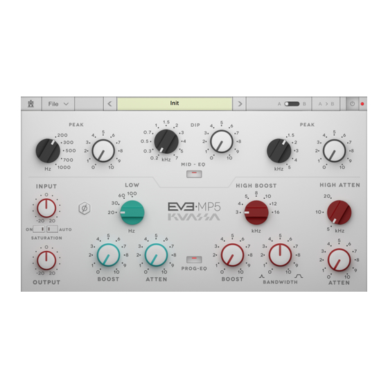 Kuassa EVE-MP5 Manual