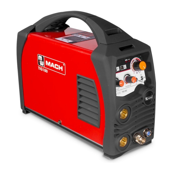 MW TOOLS TIG 180 Manual