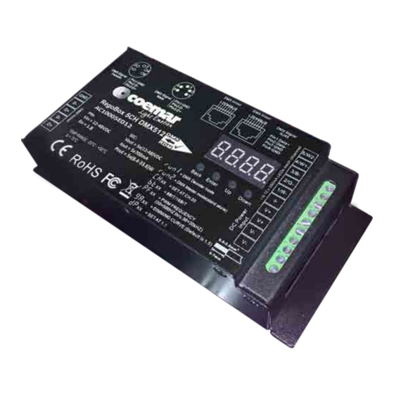 Coemar RegoBox 5CH DMX512 Quick Start Manual