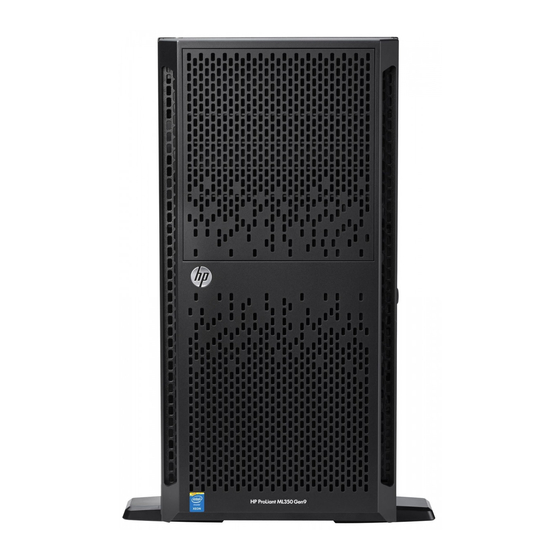 HP ProLiant ML350p G9 Product End-Of-Life Disassembly Instructions