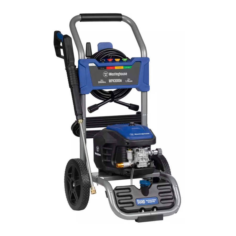 Westinghouse WPX3000e, WPX3400e - Pressure Washer Manual