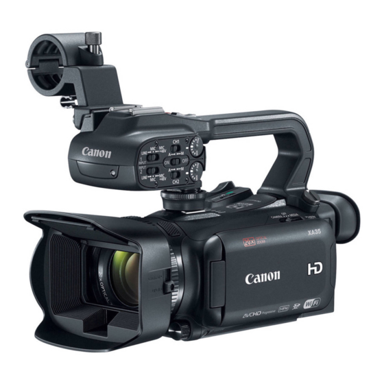 Canon XA35 Instruction Manual