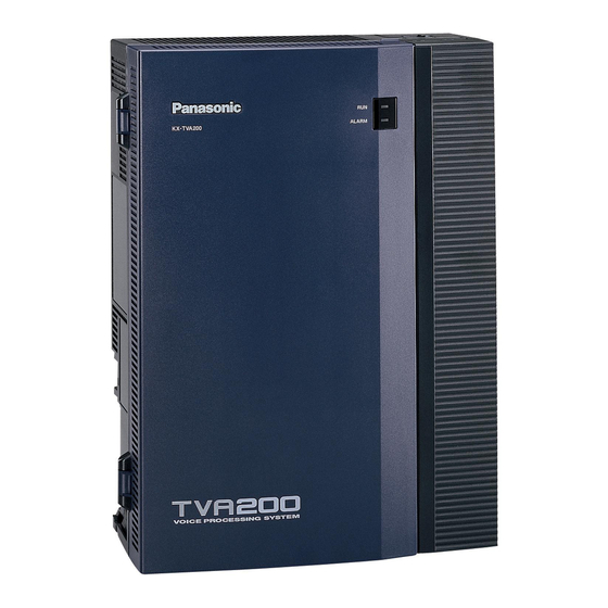 Panasonic KX-TVA50 Technical Information