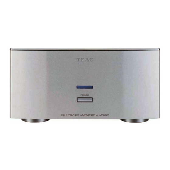 Teac A-L700P Owner's Manual