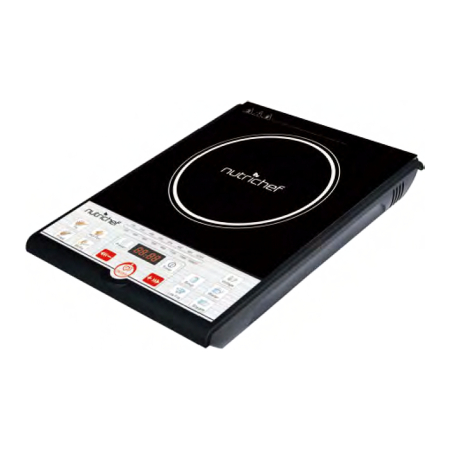 NUTRICHEF PYLE PKSTIND26 - Induction Cooker Manual