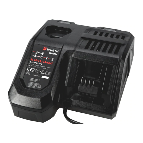 Würth AL 60-12/18-AS-LI Translation Of The Original Operating Instructions