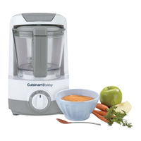 Cuisinart Baby Food Maker & Bottle Warmer BFM-1000 Instruction And Recipe Booklet