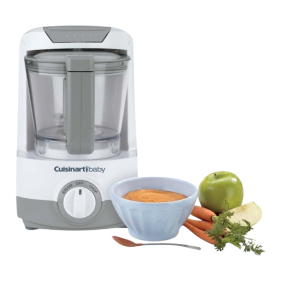 Cuisinart Baby Food Maker & Bottle Warmer BFM-1000 Instruction And Recipe Booklet