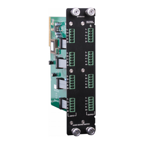 Altinex MULTI-TASKER MT110-101 User Manual