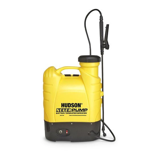 HUDSON NEVERPUMP BAKPAK 13854 INSTRUCTION Pdf Download ManualsLib