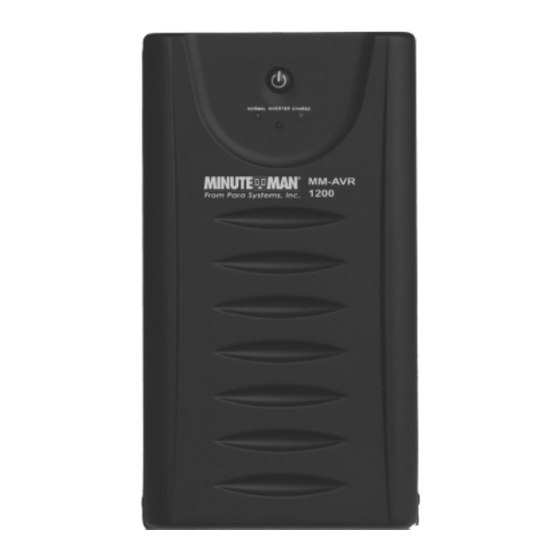 Minuteman MM-AVR User Manual
