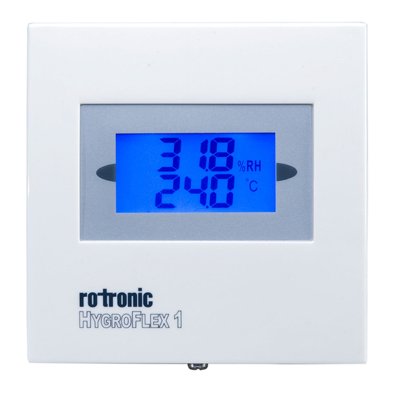 Rotronic HF120 Instruction Manual