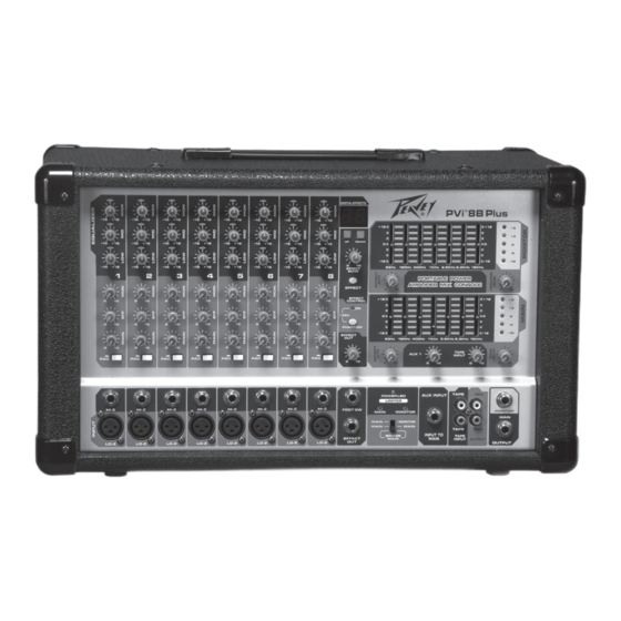 Peavey PV I 8B+ Operating Manual