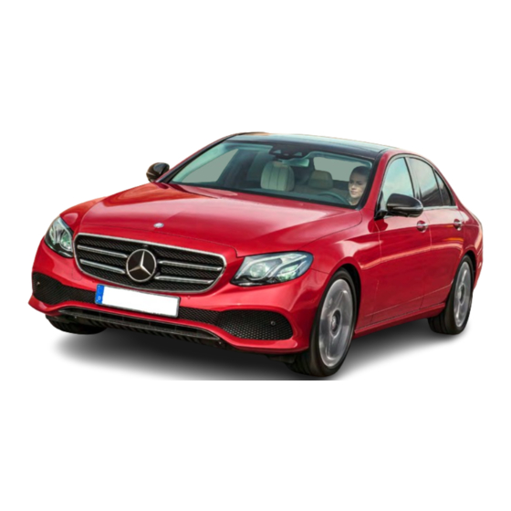 Mercedes-Benz E-Class Manual