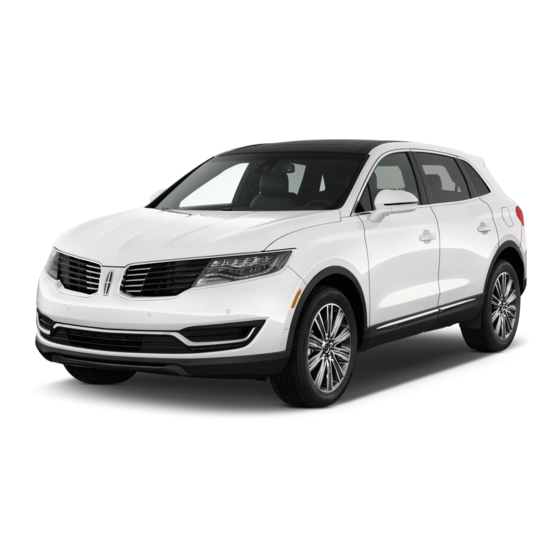 Lincoln MKX 2017 Owner's Manual