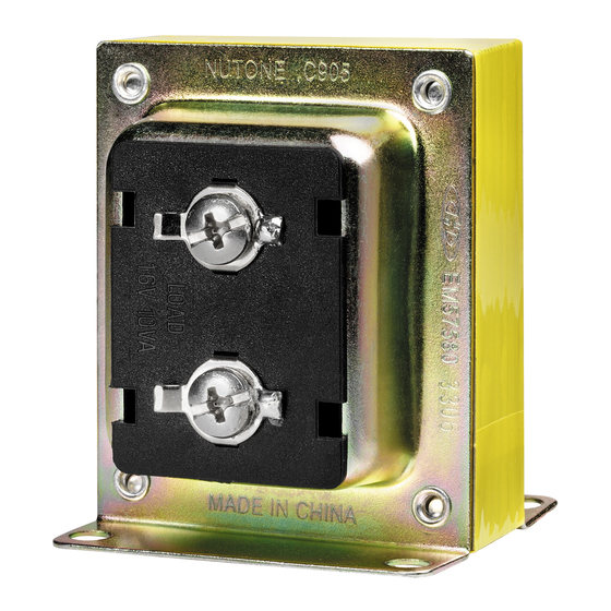 NuTone C905 Installation Instructions Manual