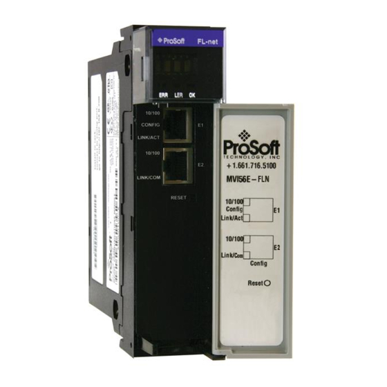 ProSoft MVI56E-FLN User Manual