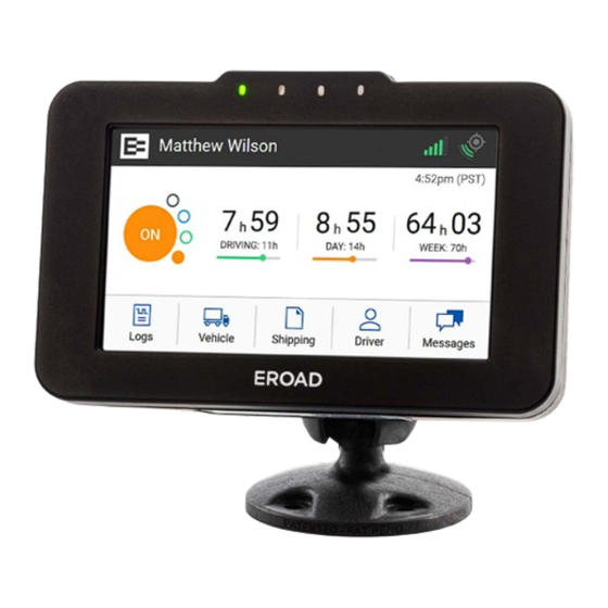 EROAD Ehubo 2 User Manual